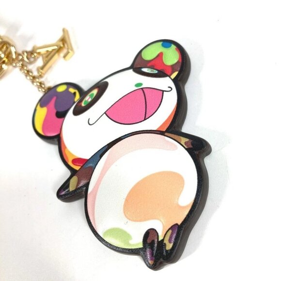 LOUIS VUITTON M02467 Monogram LV×TM Superflat Keychain Bag  LOUIS VUITTON M02467 Monogram Superflat Bag Charm Murakami Panda Key Holder
